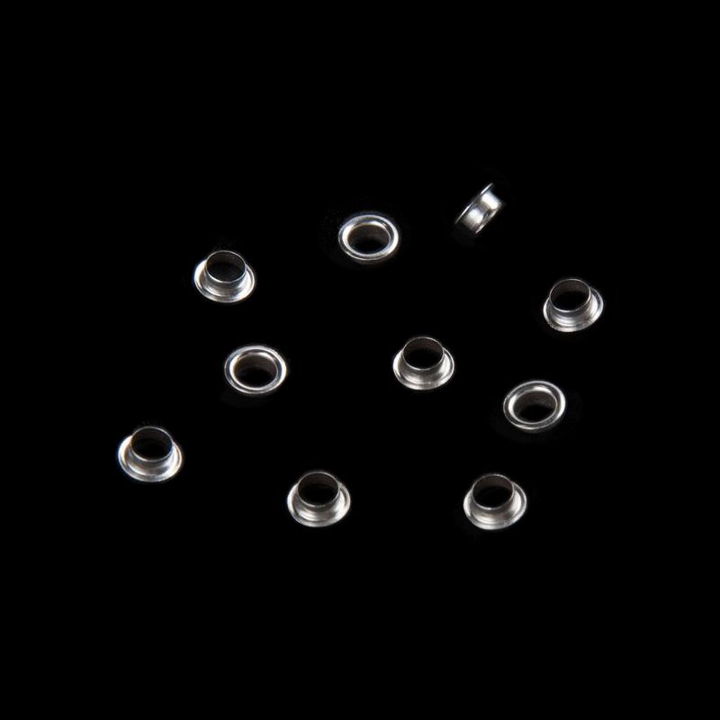 Sterling Silver Jewellery Grommets x 10 - Warm Glass