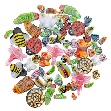 Tabitha's Glass Emporium: Murrine - Bugs Mix - Warm Glass