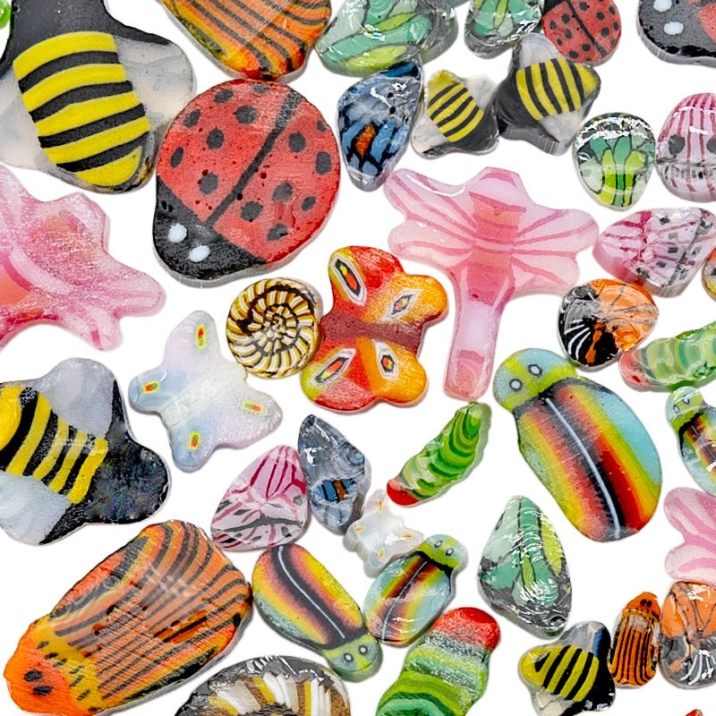 Tabitha's Glass Emporium: Murrine - Bugs Mix - Warm Glass