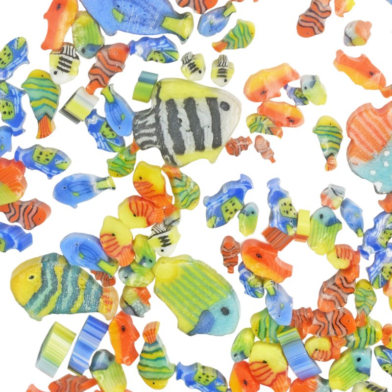 Tabitha's Glass Emporium: Murrine - Tropical Fish Mix - Warm Glass