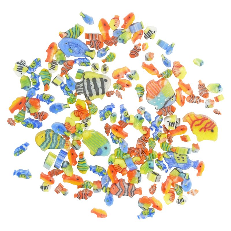 Tabitha's Glass Emporium: Murrine - Tropical Fish Mix - Warm Glass